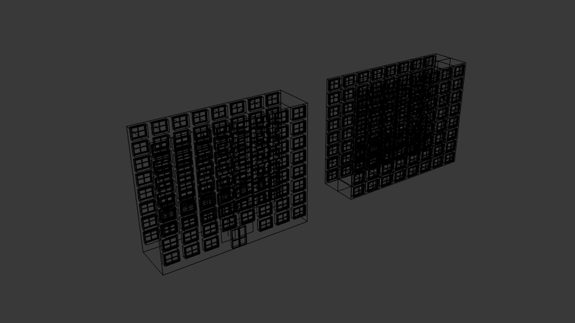 3D Building Square Rectangle - TurboSquid 1321703
