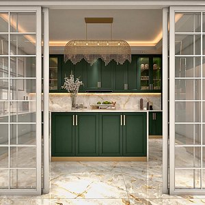 Luxury Kitchen Design 3D model