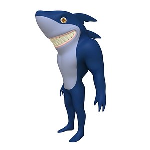 3D model Shark Cartoon