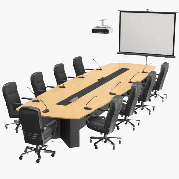 tea element Come up with Real meeting table 3D model - TurboSquid 1645674