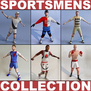 sportsmens basketball player 3d 3ds