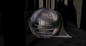 spacecraft 3d model