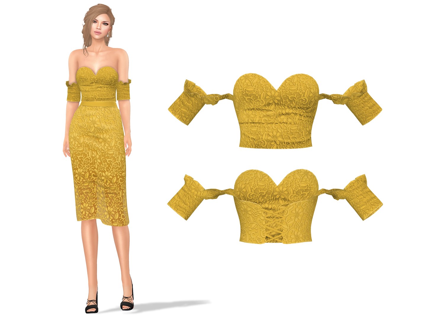 3D Off-Shoulder Short Sleeves Strapless Yellow Flower Pattern Top https://p.turbosquid.com/ts-thumb/7N/R3YxBM/p3/preview2/png/1632763558/1920x1080/fit_q87/0adc3fe1dbb21c04256b817e8d732cf91291c130/preview2.jpg