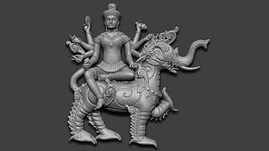 Sengha Visnuka Angkor Art 3D