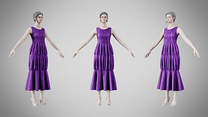 Dress 24 Royal Velvet Purple