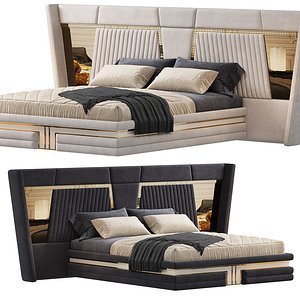 3D Hermes Modern Bed model
