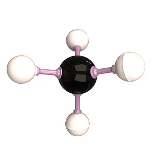 Methane Molecule 3D model