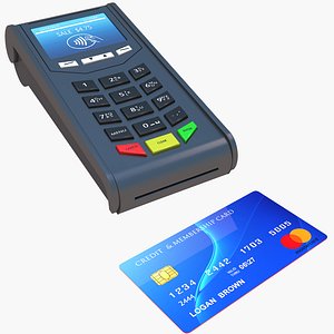 credit card pos terminal 3D model