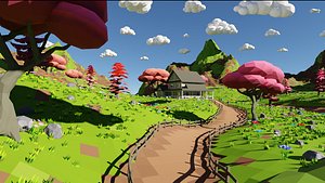 House In Mountains 3D model