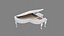 Piano de dessin animé Low-poly modèle 3D