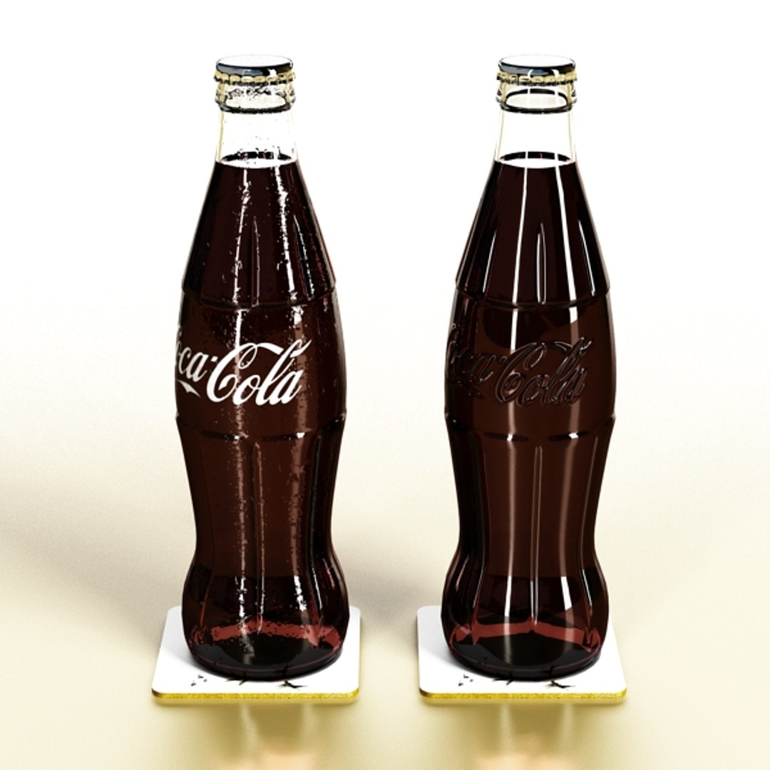 3d Model Photorealistic Coke Coca Cola