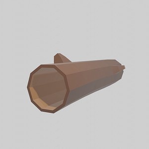 Low poly log model 3D model