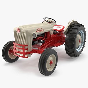 Vintage Tractor Ford NAA Golden Jubilee 1953 3D model