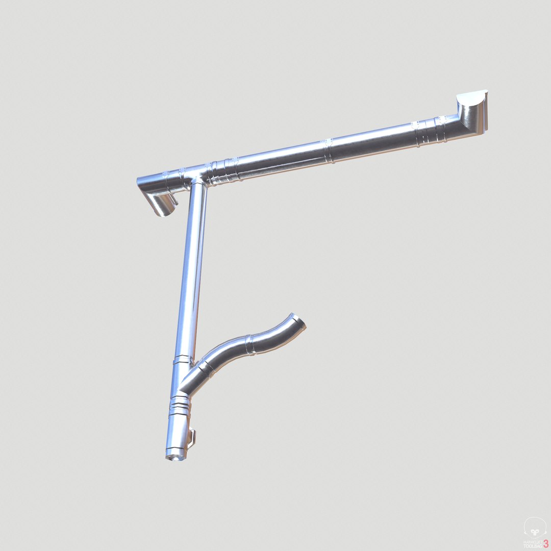 3D Pbr Aluminium Gutter Model - TurboSquid 1347834