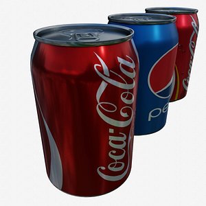 Coca Cola Pepsi Can 01 model