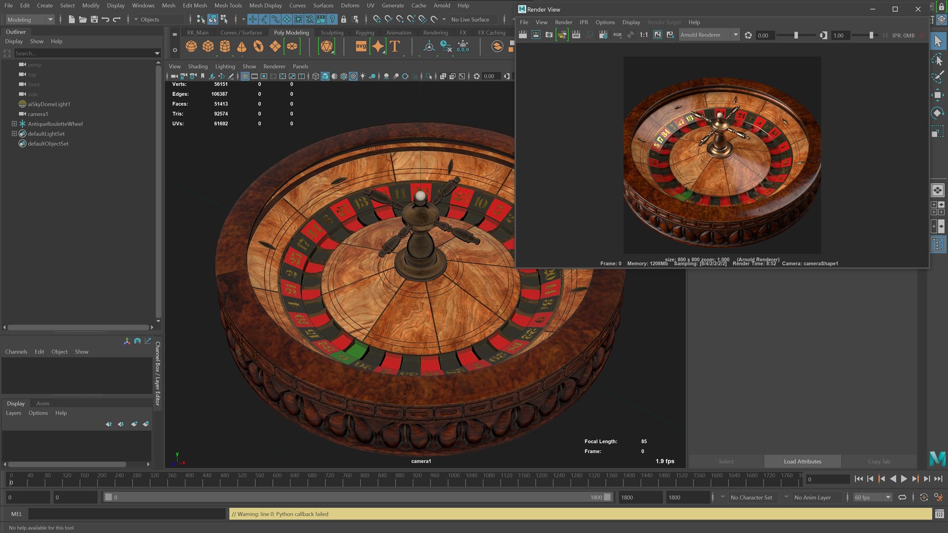 3D Antique Roulette Wheel - Animated Game Asset - TurboSquid 1845911