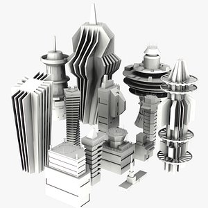 3D model sci-fi kitbash