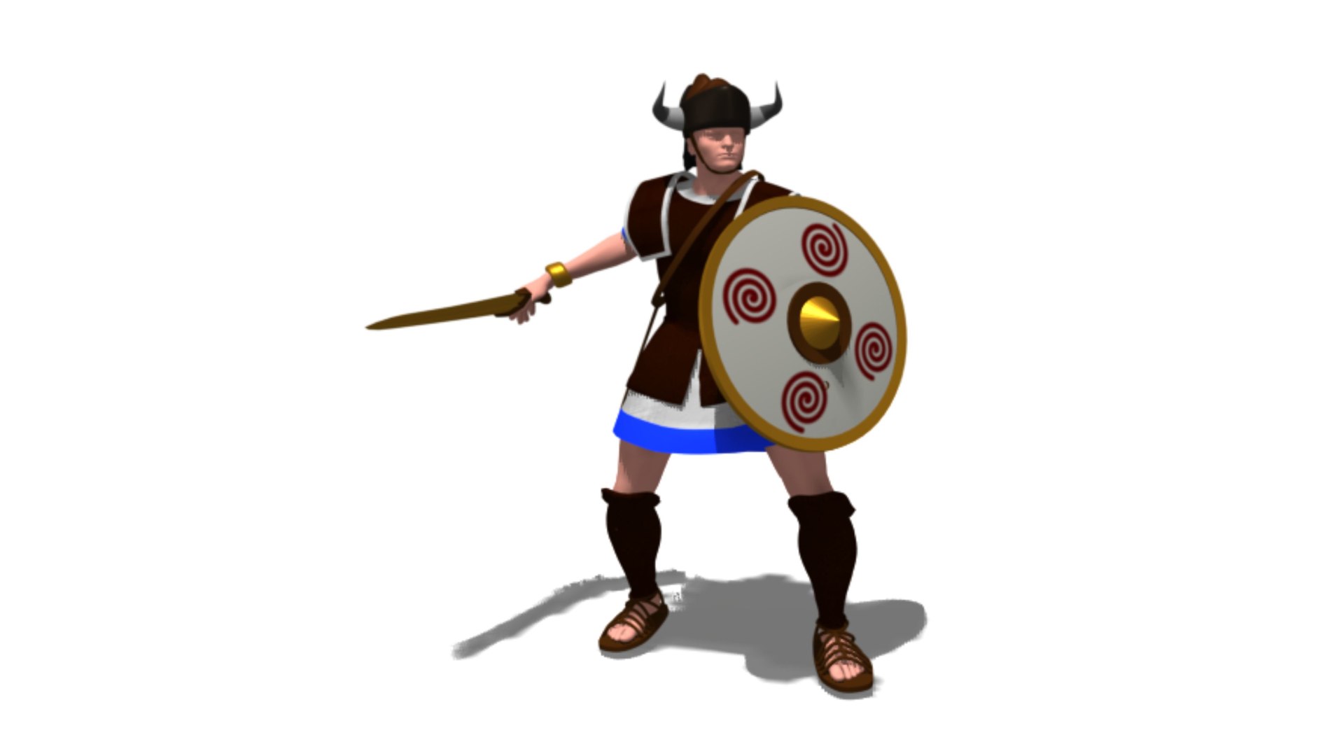 3D Sardinian Swordsman Model - TurboSquid 1922929