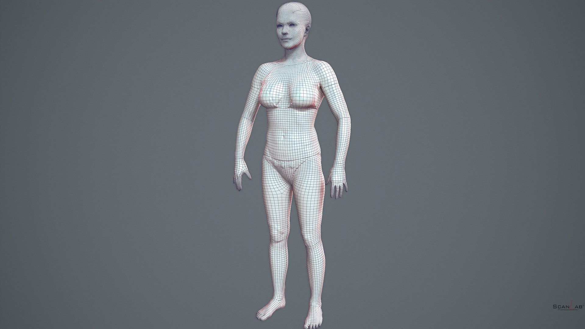 Sharon Female Body Scan 3d Model