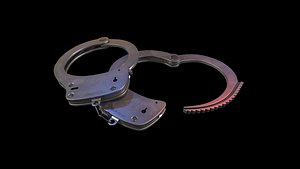 Handcuffs - PBR game ready Low-poly