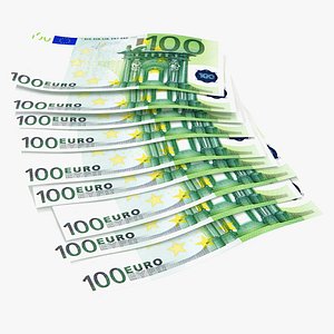paper banknotes euro 100 model