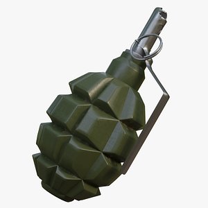 3D F-1 frag grenade