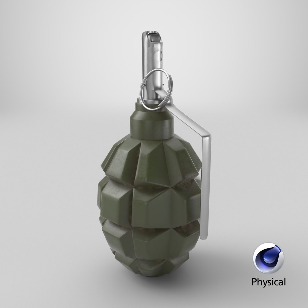 3D F-1 frag grenade https://p.turbosquid.com/ts-thumb/7O/DR4cTf/Ek/stemcell_cinema_4d_physical_render/png/1718880200/1920x1080/fit_q87/a6f9ee8a06d1752951d3c875dc3b33a831b56b1e/stemcell_cinema_4d_physical_render.jpg