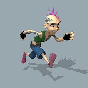 3D keke fully rigged punk
