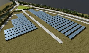 Solar farm layout
