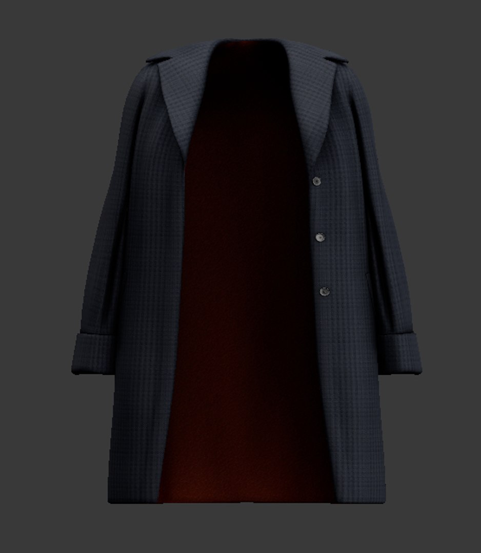 Coat Shoulders Male 3D - TurboSquid 1178716