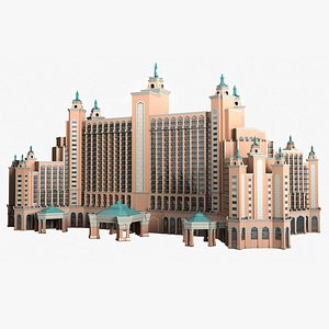 Middle Eastern Hotel Building 3D model