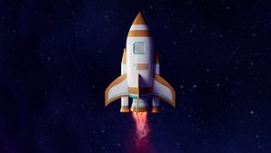Cartoon Rocketship