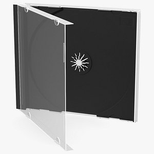 Single Clear CD Jewel Case with Black Tray