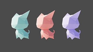 Low Poly Chihuahua Dog 3D