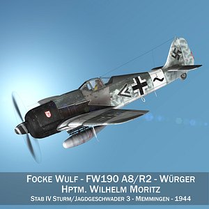 focke wulf - fw190 3D model