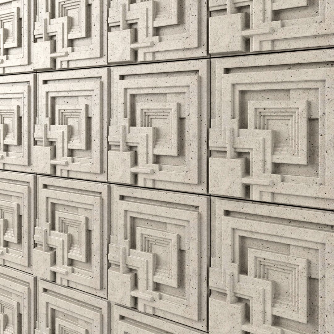 Ennis House Tiles 3D Model TurboSquid 1323453