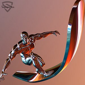 Silver Surfer 3D Print 3D model