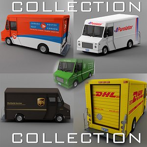 UPS, Canada post, DHL, Purolator and NON BRAND Courier truck Morgan Olson van COLLECTION