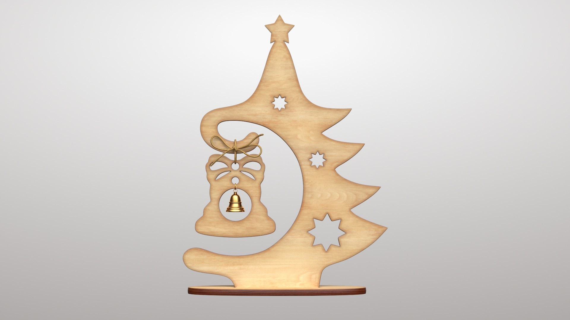 3D Christmas Tree Decor 1v PBR TurboSquid 2118505