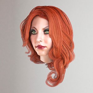 female hair 3D
