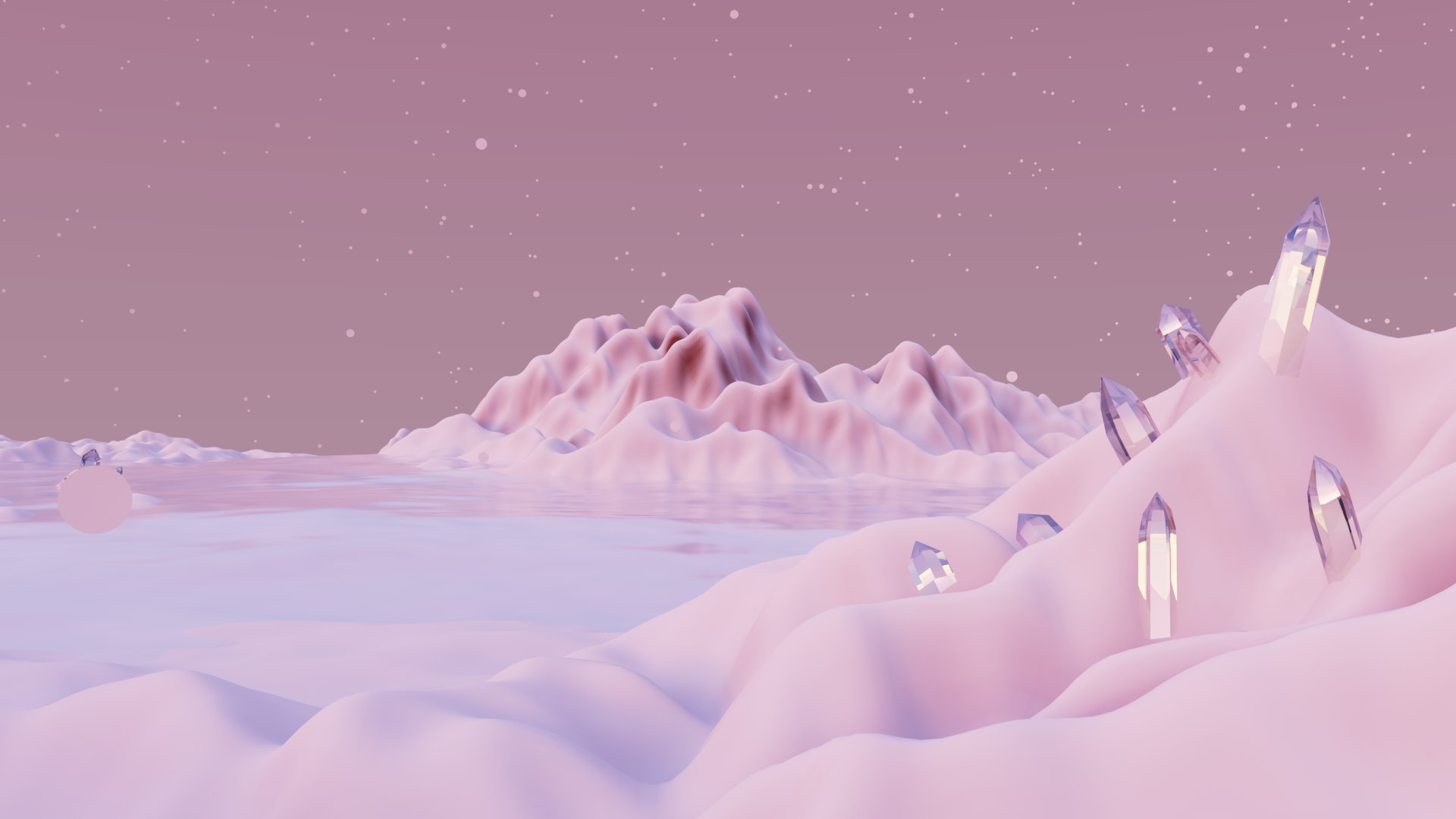 3D Crystal Mountain Model TurboSquid 1773488