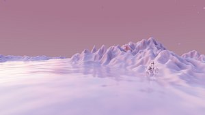 3D Crystal Mountain model