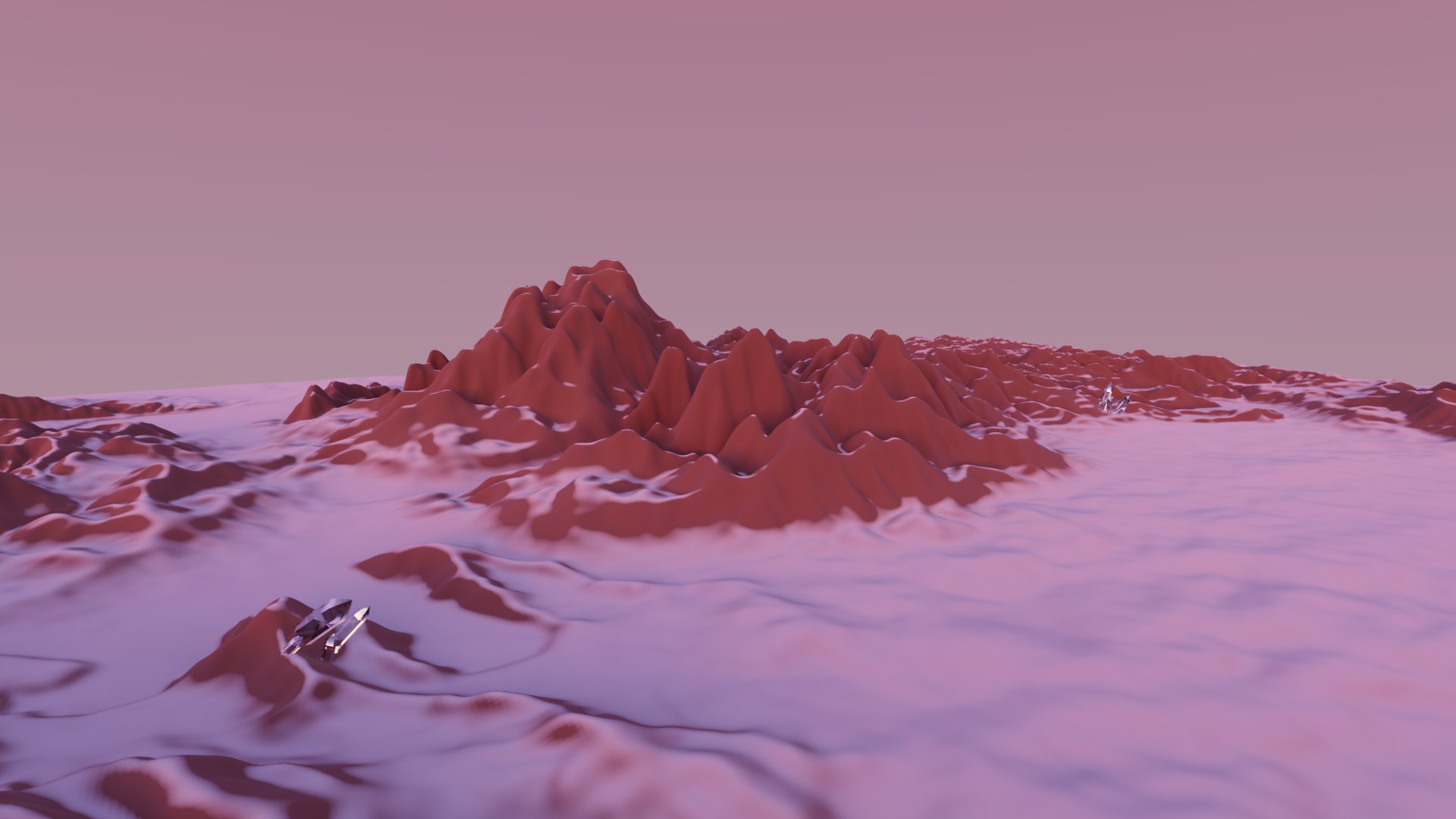 3D Crystal Mountain Model TurboSquid 1773488