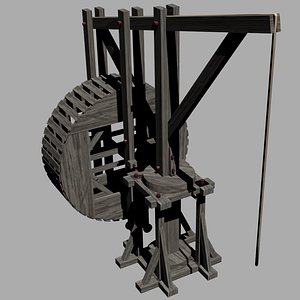 medieval crane 3d 3ds