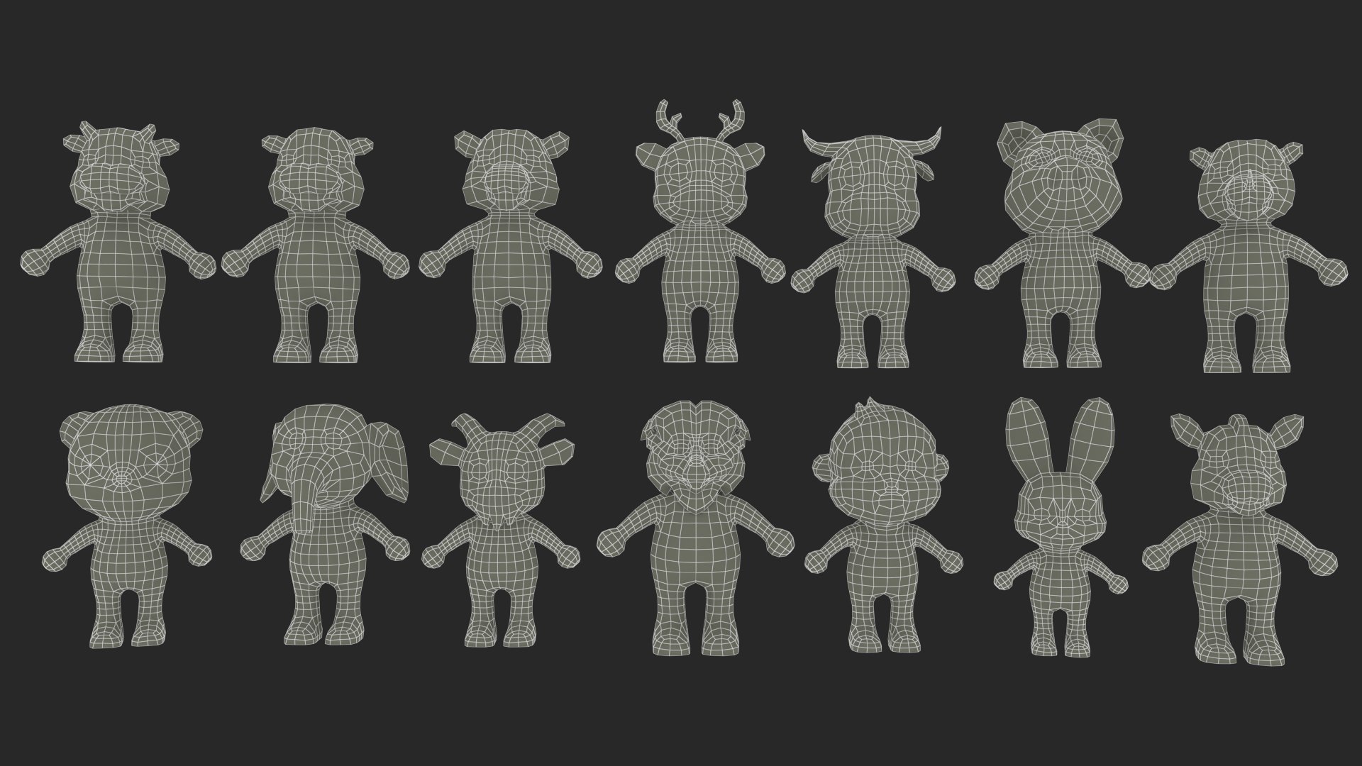 3D Little Animals Pack 2 https://p.turbosquid.com/ts-thumb/7P/4WfgZi/OQ/wire_1/jpg/1684686559/1920x1080/fit_q87/f032458e78b79fb7840ec5c45ac18c5690bf2707/wire_1.jpg