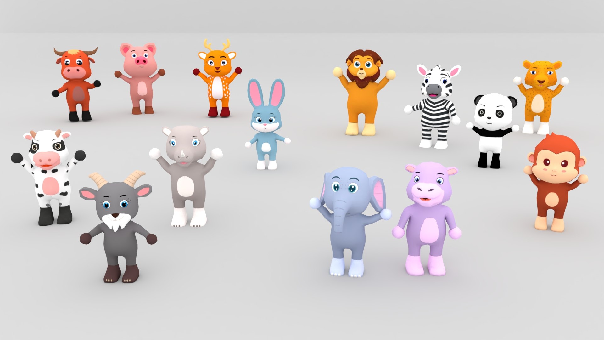 3D Little Animals Pack 2 https://p.turbosquid.com/ts-thumb/7P/4WfgZi/Uv/animals_3/jpg/1684686557/1920x1080/fit_q87/13491fa40b5567747384242b30fd2ac21fe9cc14/animals_3.jpg