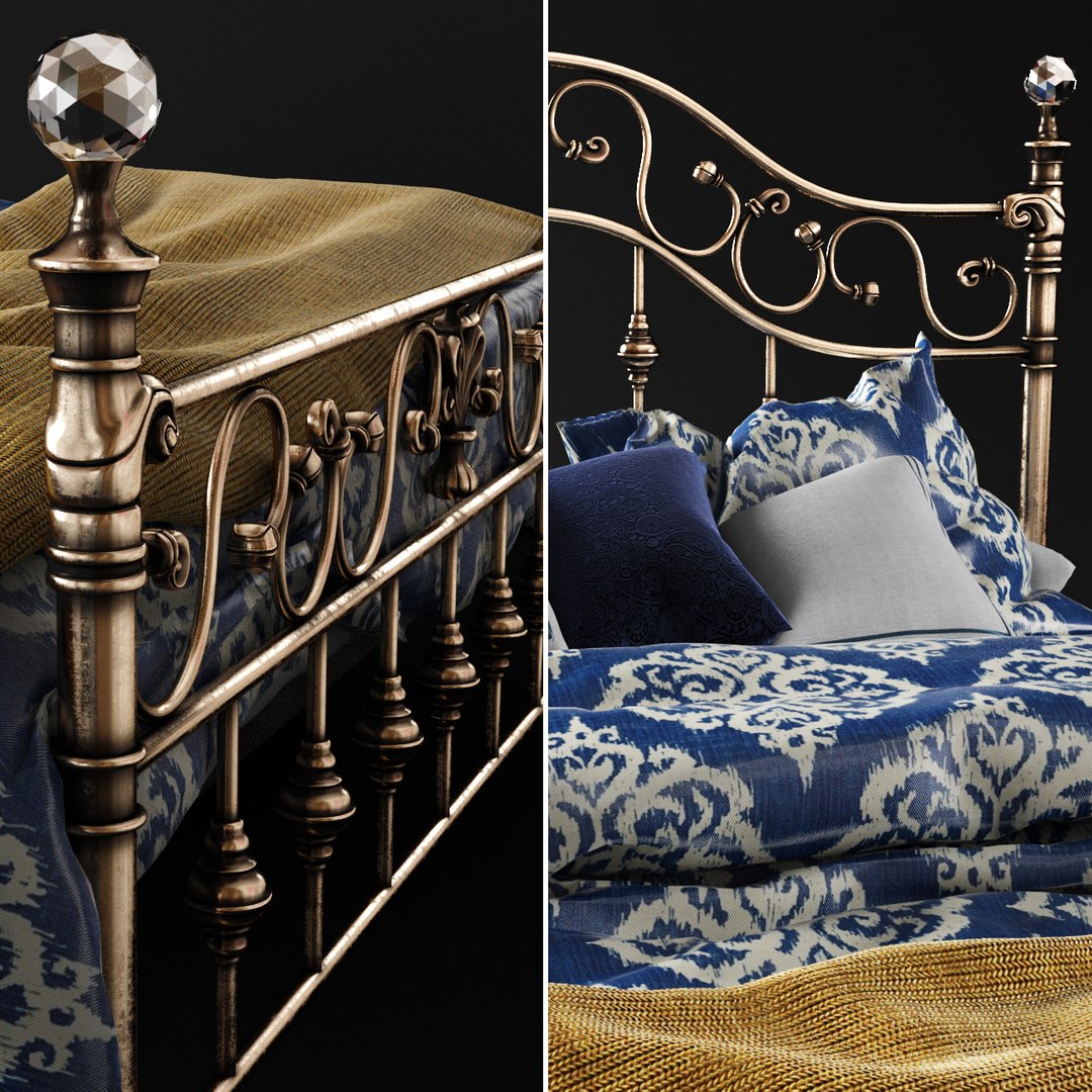 3D Bed Tetchair Charlotte Model - TurboSquid 1409799