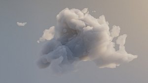 3D model Cloud Polygon Blender 11