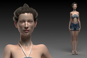 Noelle - Beautiful female 3D model