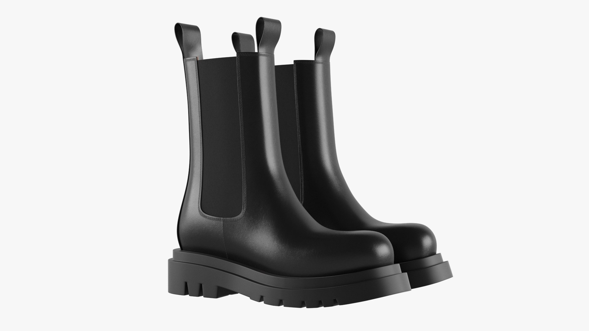 Chelsea Boots Black 3D model - TurboSquid 1856349